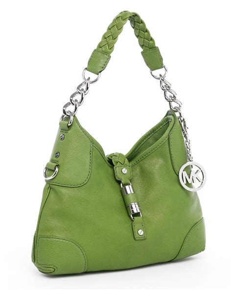 michael kors black and green bag|Michael Kors green shoulder bags.